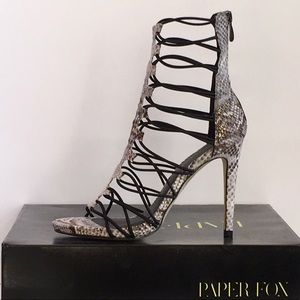 Beautiful sandal heel, JAFFIE - BLACK